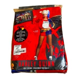 Suicide Squad Harley Quinn Adult Costume Large NEW Jacket Shorts Halloween